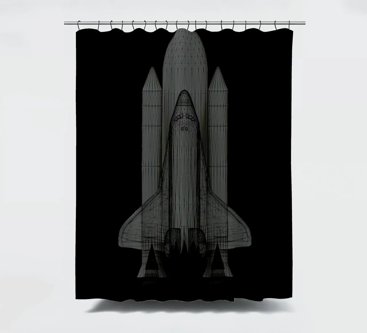 NASA Space Shuttle 2 Duschvorhang von Marc Schulthess