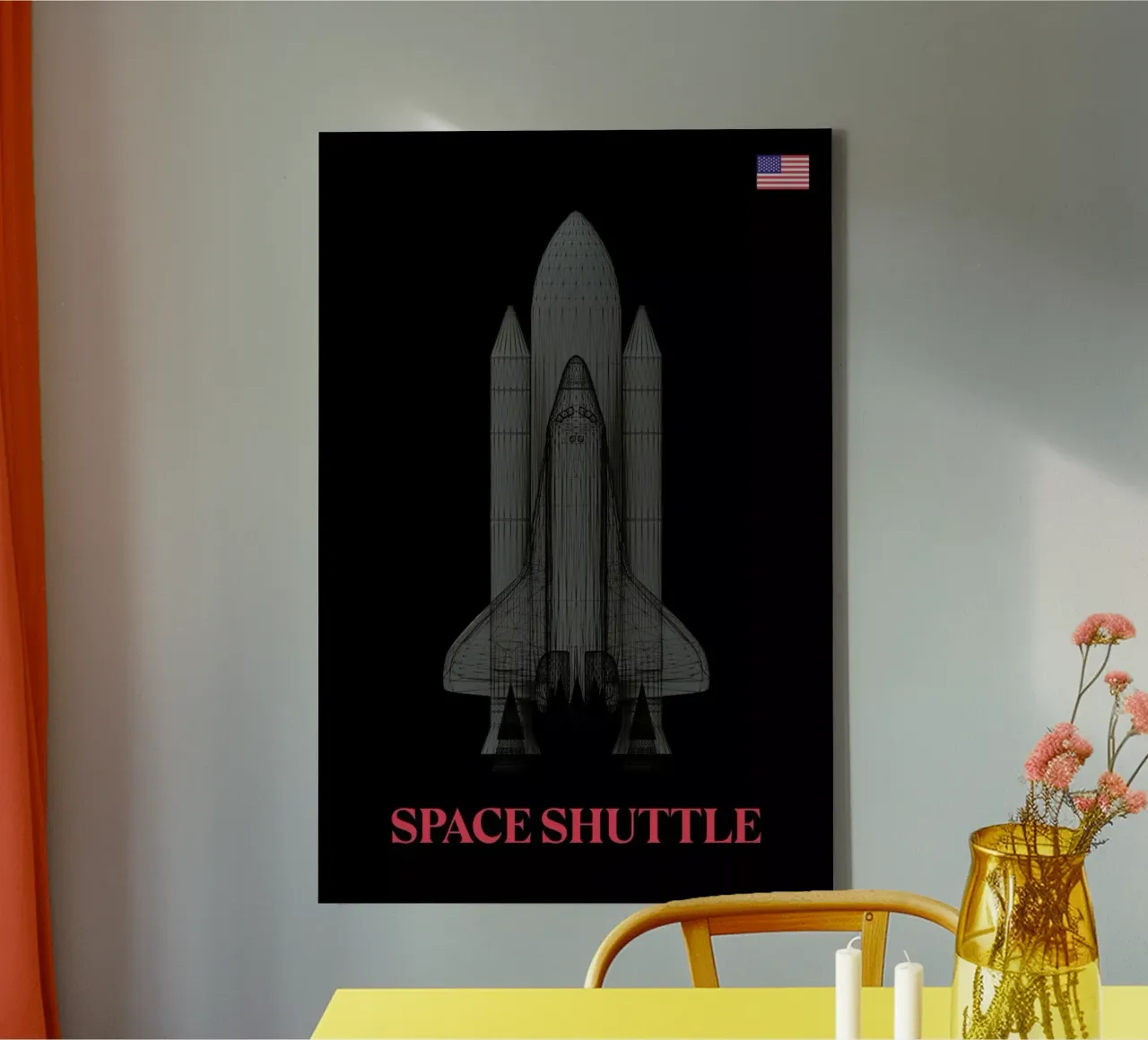 NASA Space Shuttle 2 tela con Cornice a cassetta da Marc Schulthess