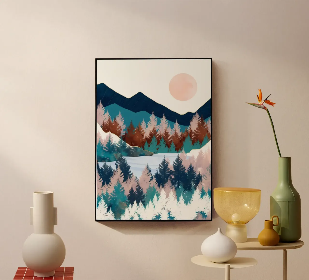 Sommerbäume Acryl-Glas von Ginnery