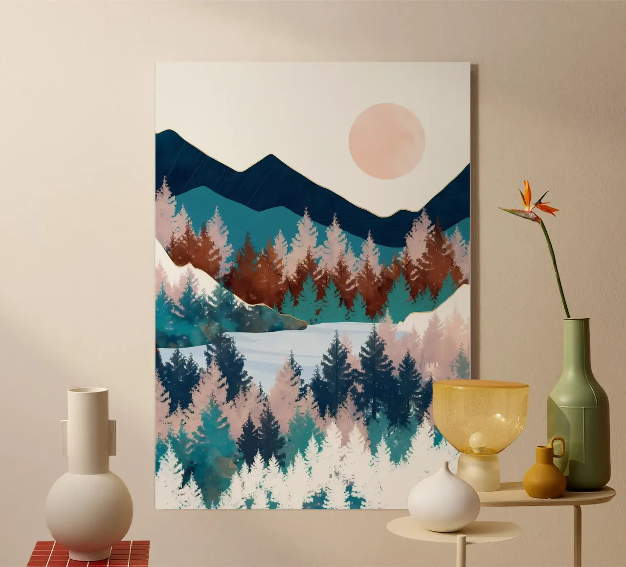 Sommerbäume Acryl-Glas von Ginnery