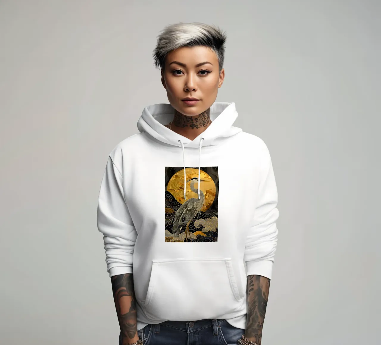Samurai giapponese Sakura felpa con cappuccio da Mikesell