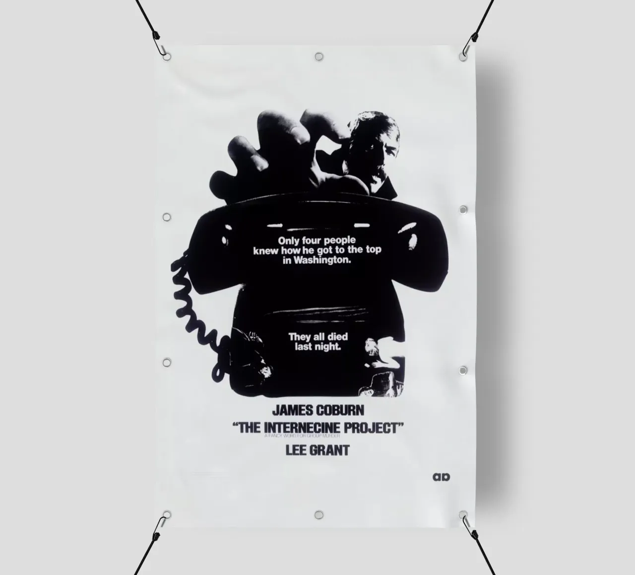 ‘The Internecine Project’ Retro Movie Poster telo in pvc da Gallery Print and Art Limited