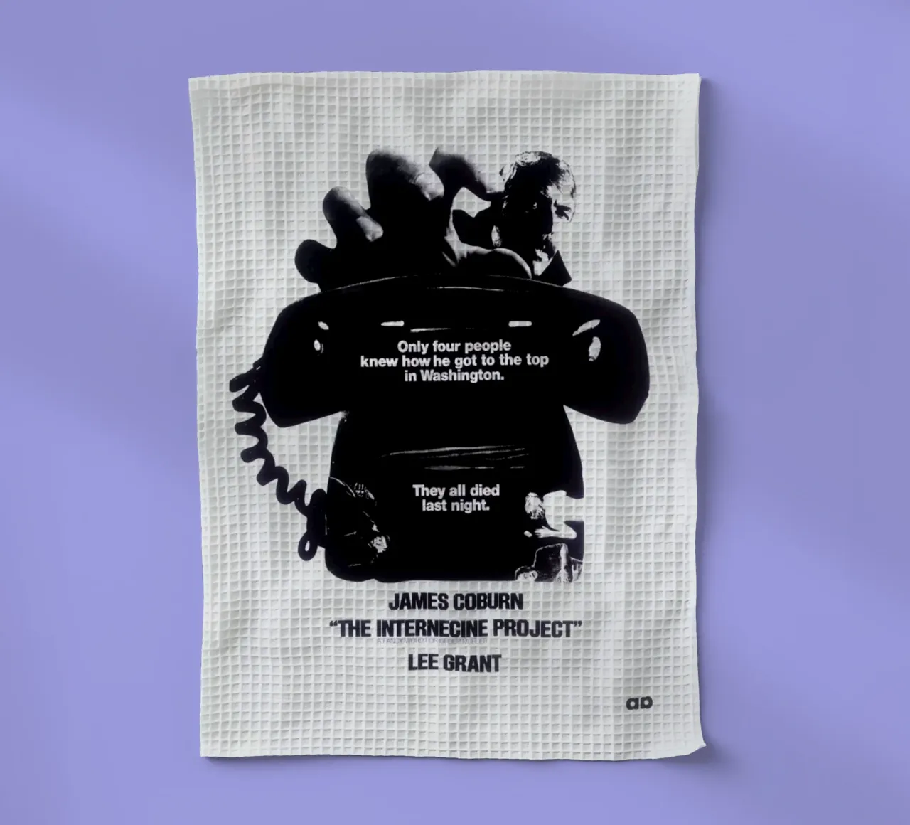 ‘The Internecine Project’ Retro Movie Poster canovaccio da cucina da Gallery Print and Art Limited