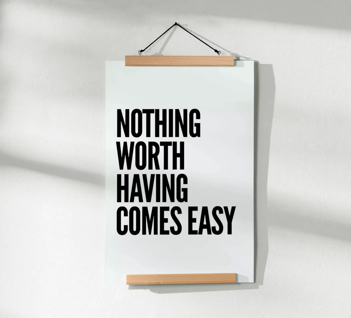 Nothing Worth poster da Mottos by Sinan Saydik