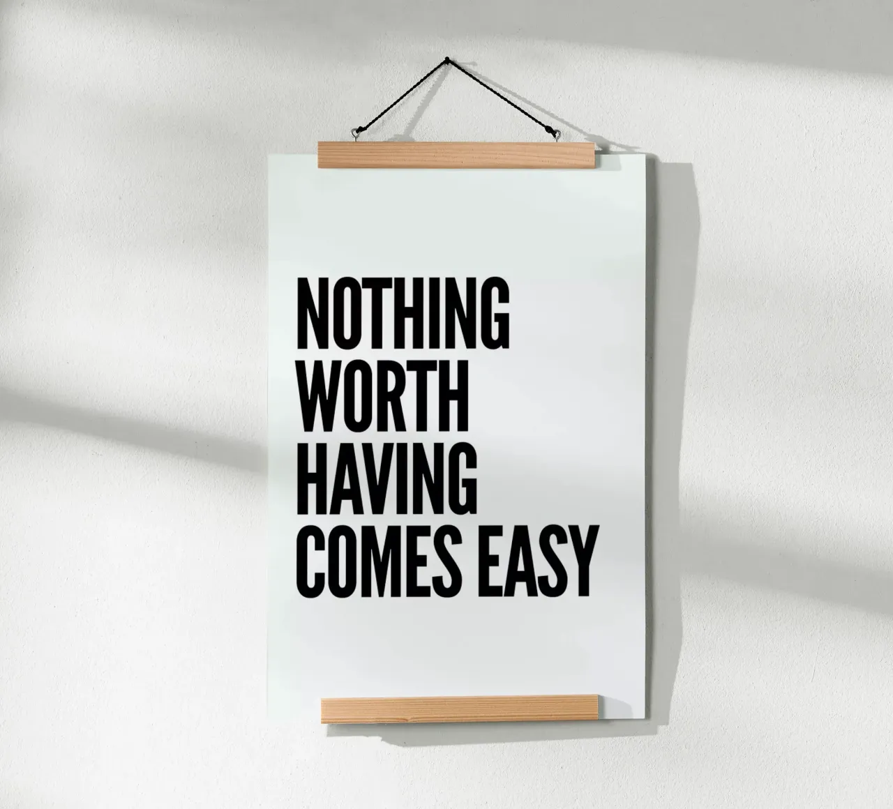 Nothing Worth poster da Mottos by Sinan Saydik