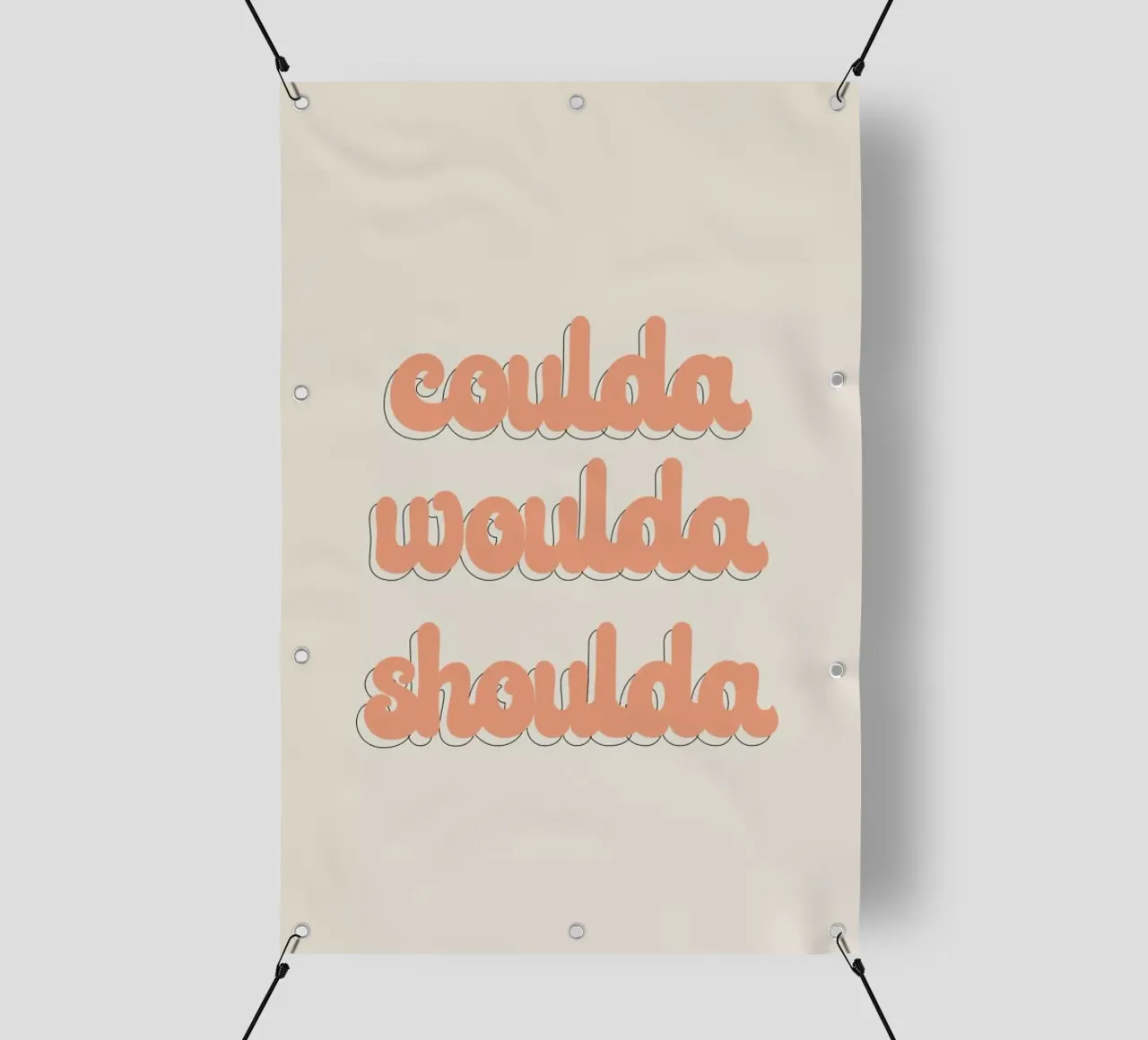 Coulda Woulda Shoulda telo in pvc da Honeymoon Hotel