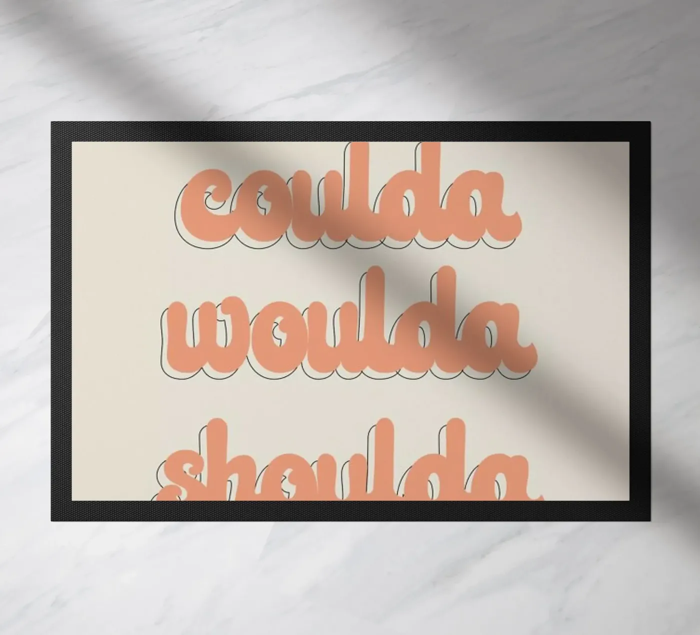 Coulda Woulda Shoulda Fußmatte von Honeymoon Hotel