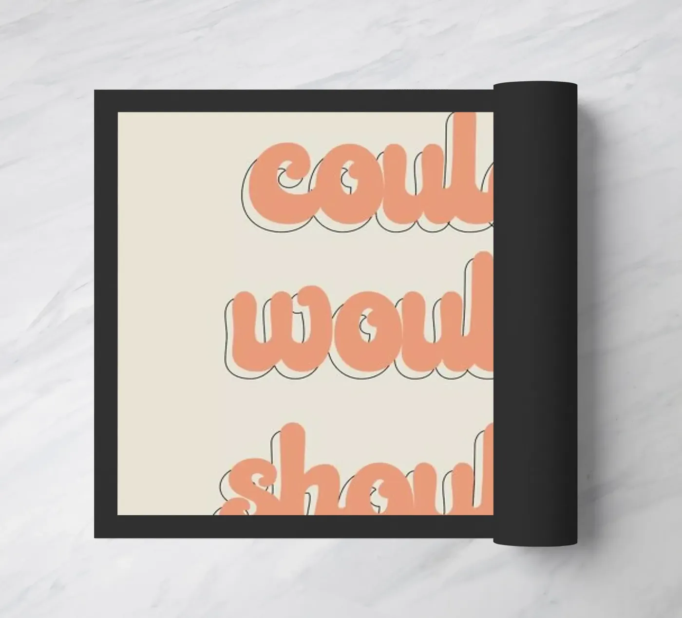 Coulda Woulda Shoulda Fußmatte von Honeymoon Hotel