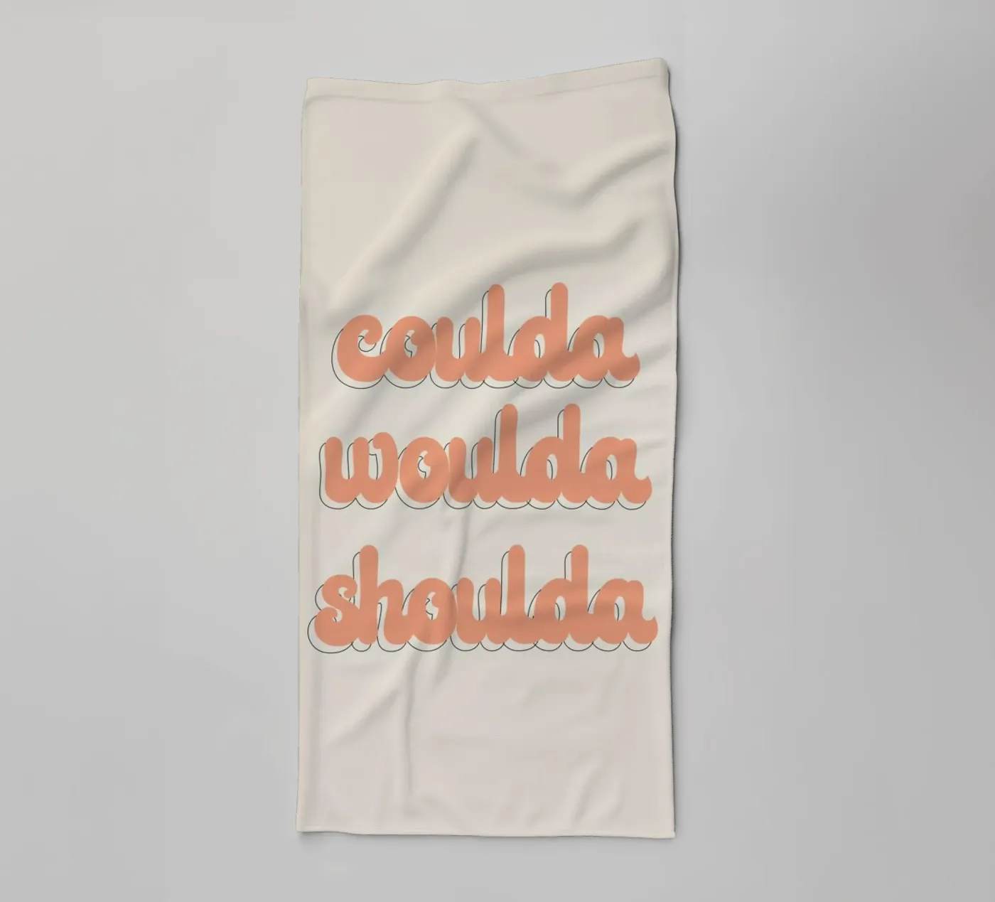 Coulda Woulda Shoulda badhanddoek van Honeymoon Hotel