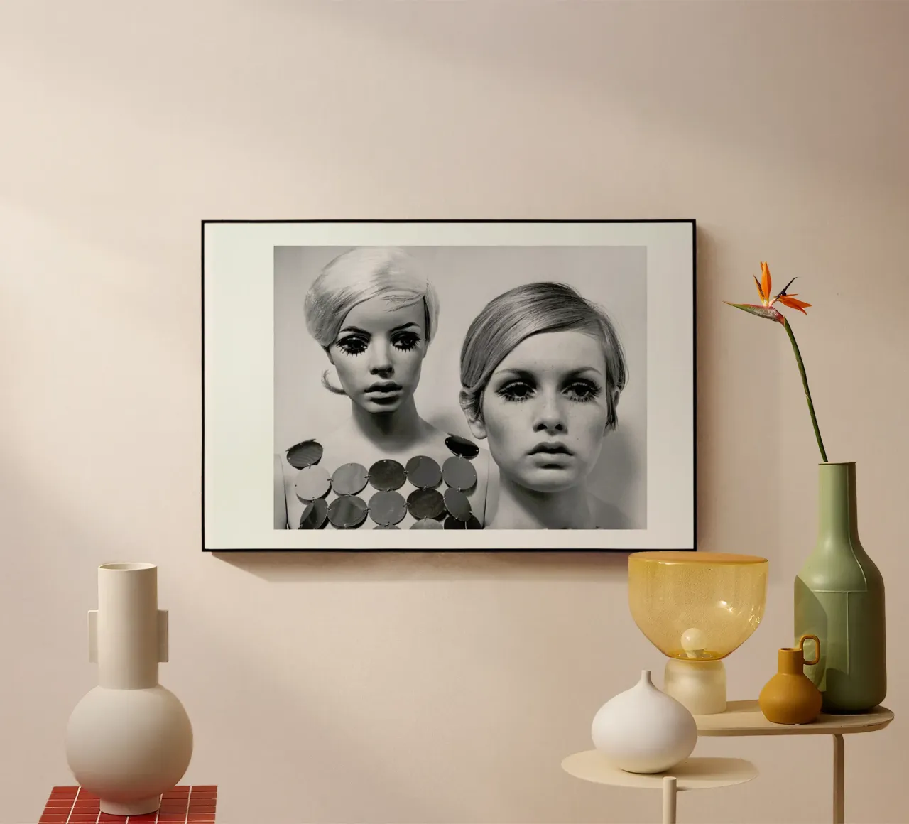 Twiggy and Mannequin, 1966 plexiglass da Gallery Print and Art Limited