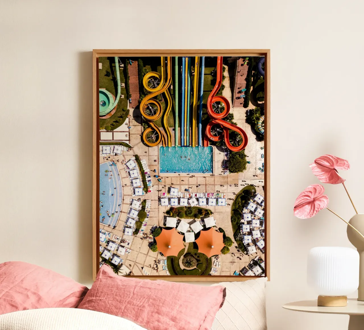 Colors of Speed canvas met Baklijst van Framative