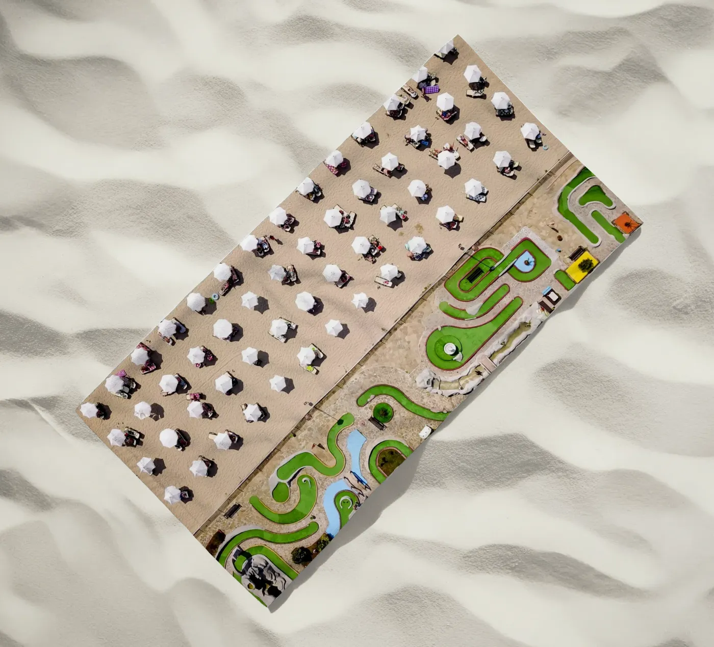 Minigolf strandhanddoek van Framative