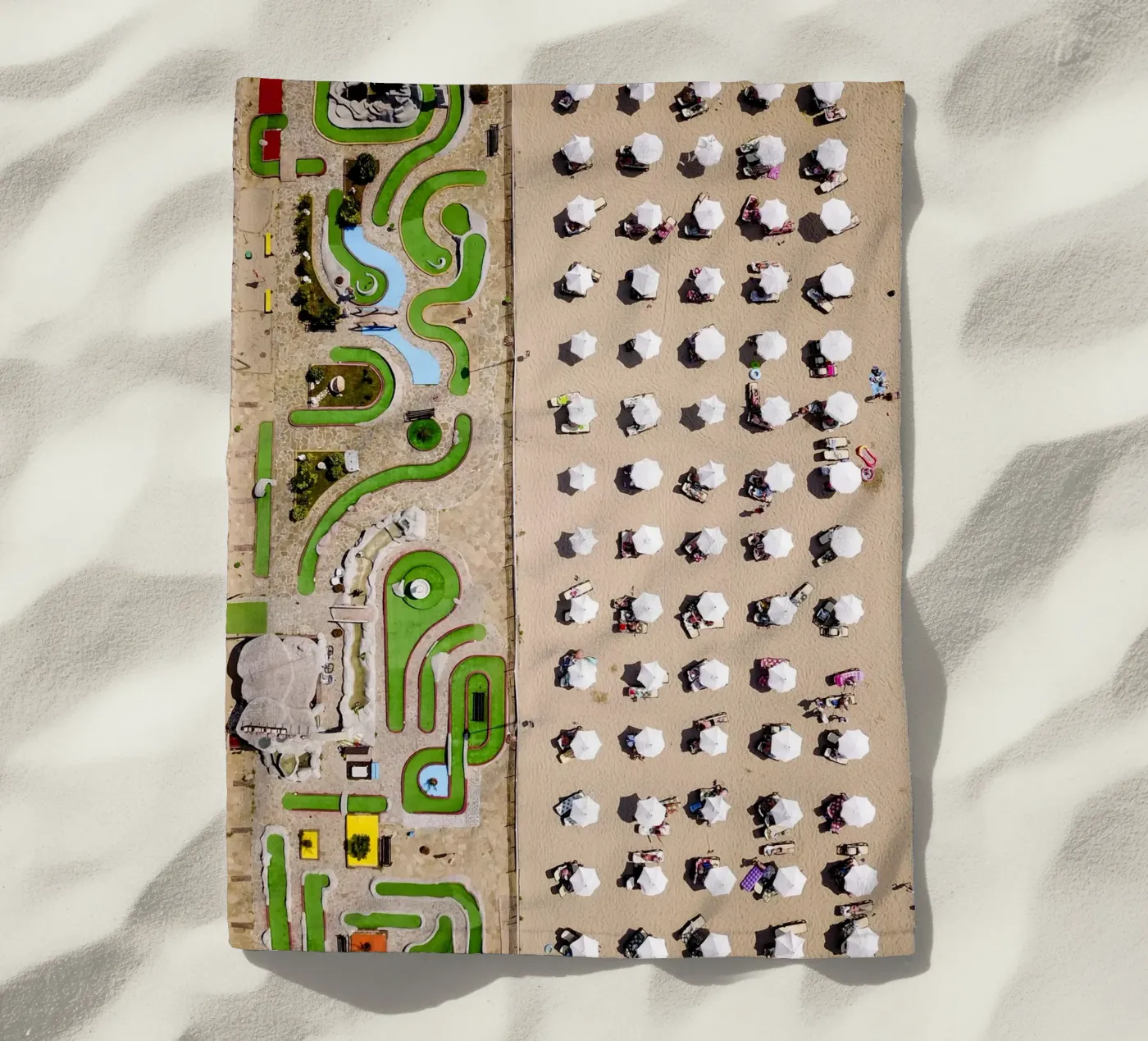 Minigolf strandhanddoek van Framative