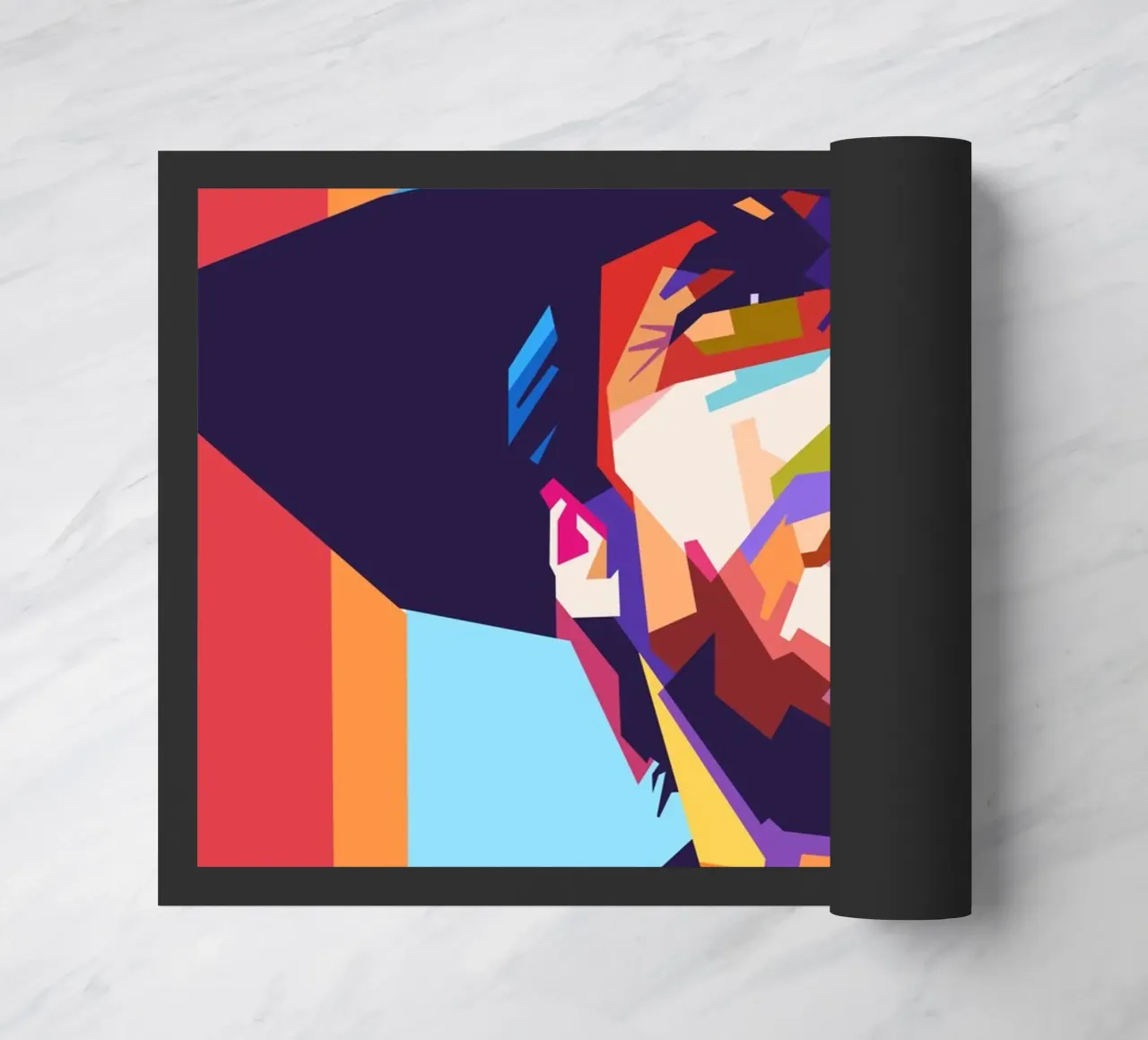 Clint Eastwood on WPAP art style doormat by Hantamrata