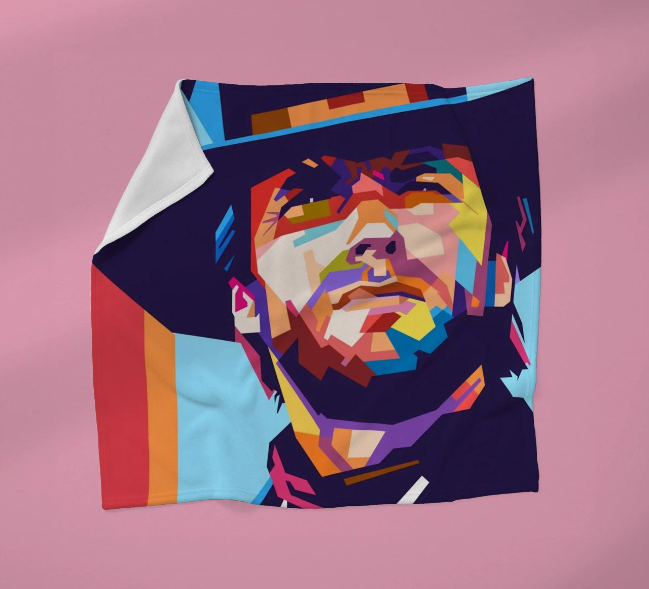 Clint Eastwood sullo stile artistico di WPAP coperta in pile da Hantamrata