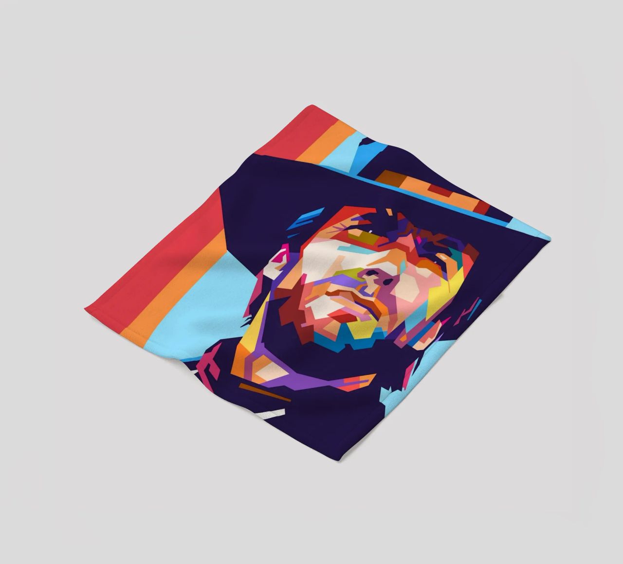 Clint Eastwood sullo stile artistico di WPAP coperta in pile da Hantamrata