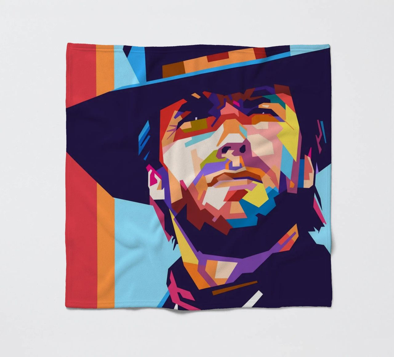 Clint Eastwood sullo stile artistico di WPAP coperta in pile da Hantamrata