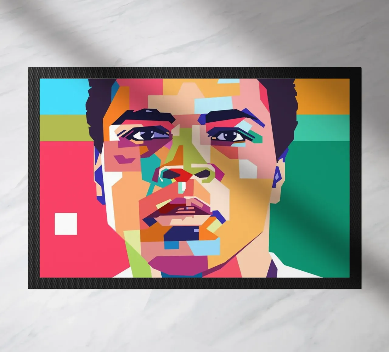 Ritratto pop art di Muhammad Ali zerbino da Hantamrata