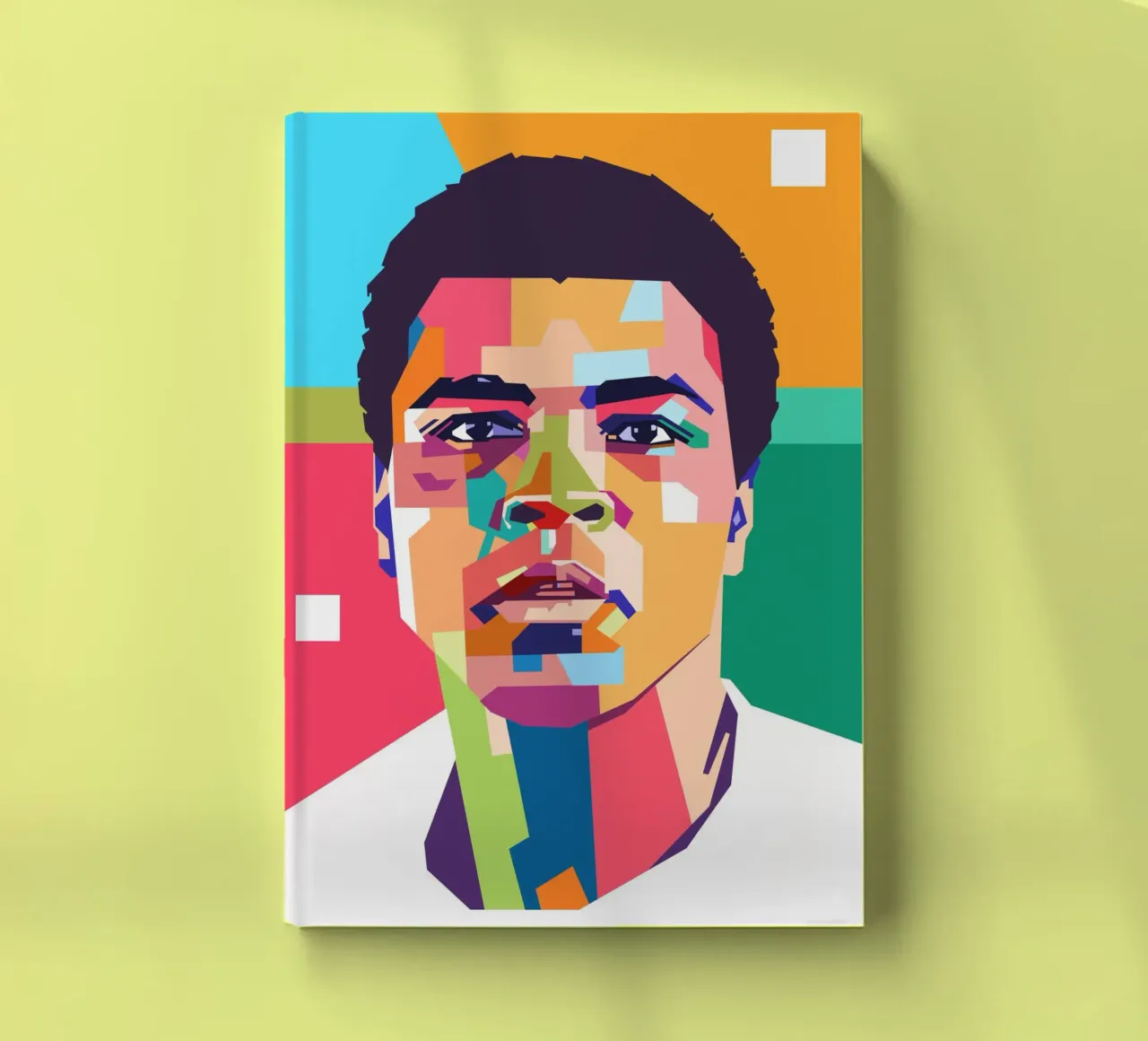 Muhammad Ali Pop Art portrait notebook by Hantamrata