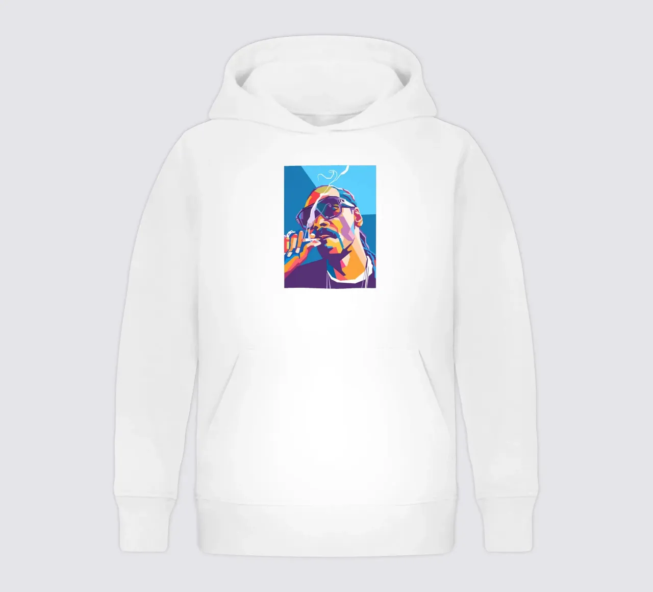 Snoop Dogg sullo stile artistico di WPAP felpa bambino con cappuccio da Hantamrata