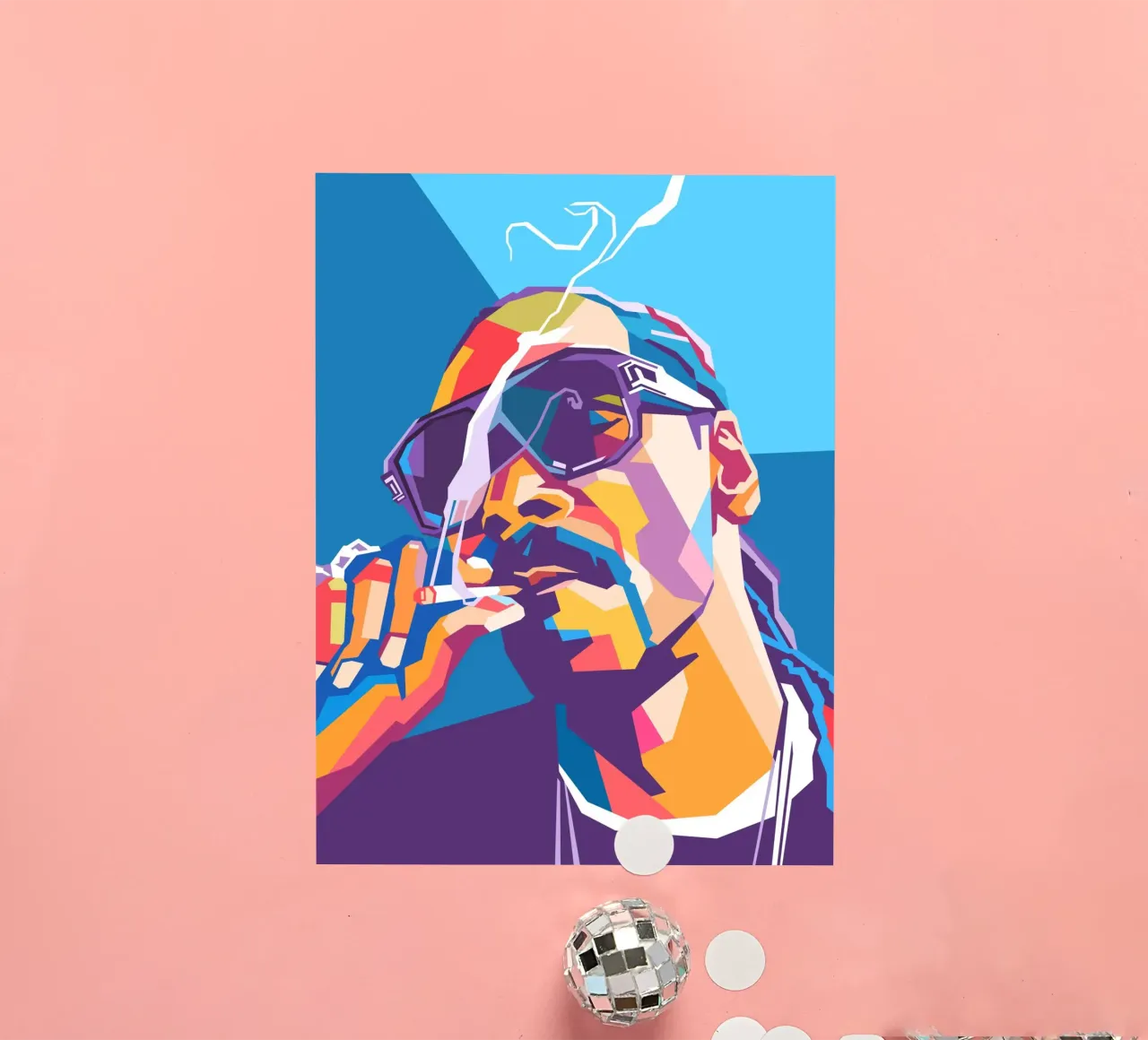 Snoop Dogg über den WPAP-Kunststil Sticker von Hantamrata