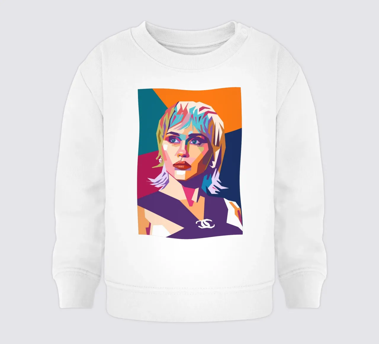 Miley Cyrus sullo stile artistico di WPAP felpa neonato da Hantamrata