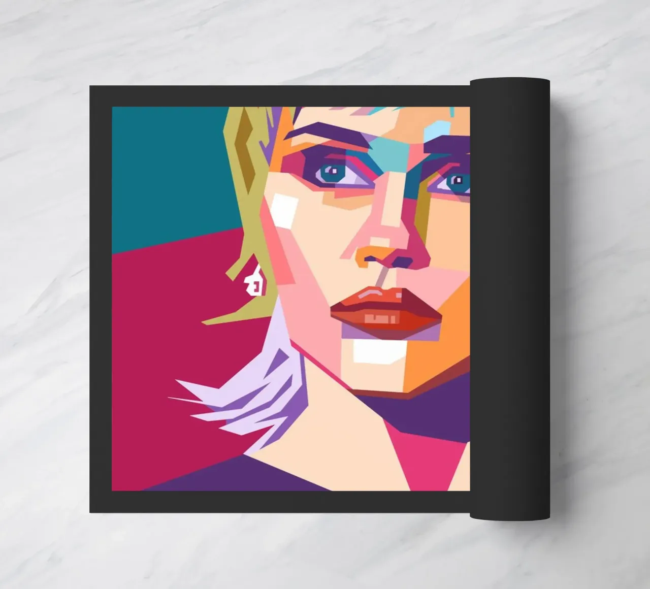 Miley Cyrus sullo stile artistico di WPAP zerbino da Hantamrata
