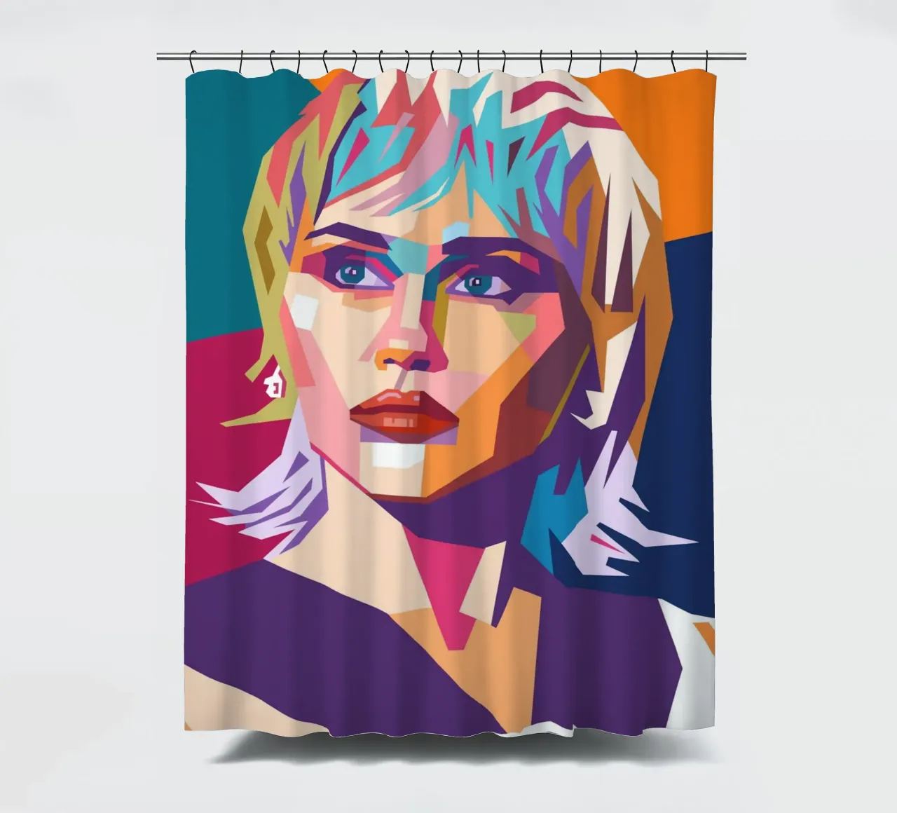 Miley Cyrus sullo stile artistico di WPAP tenda da doccia da Hantamrata