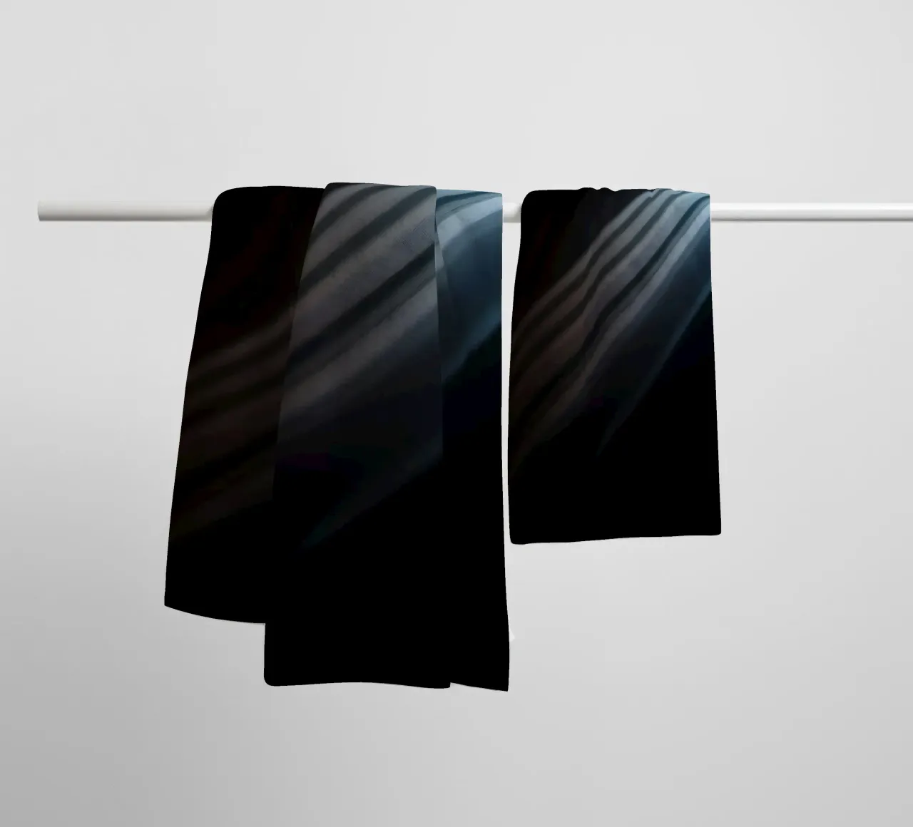 Elegant abstract light beams creating a serene wallpaper towel by DesignDoodle
