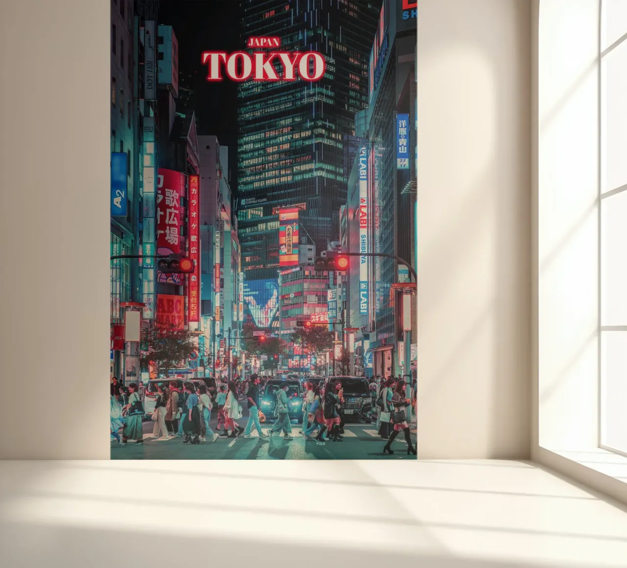Tokio de noche - Japón papel para pared de surfer28
