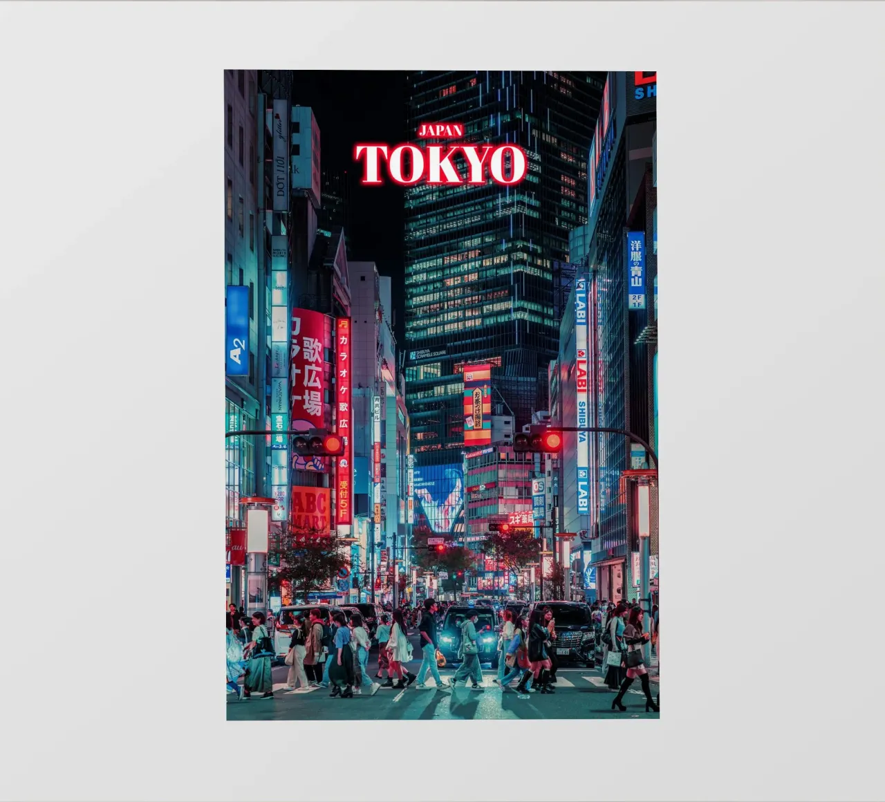Tokio de noche - Japón papel para pared de surfer28
