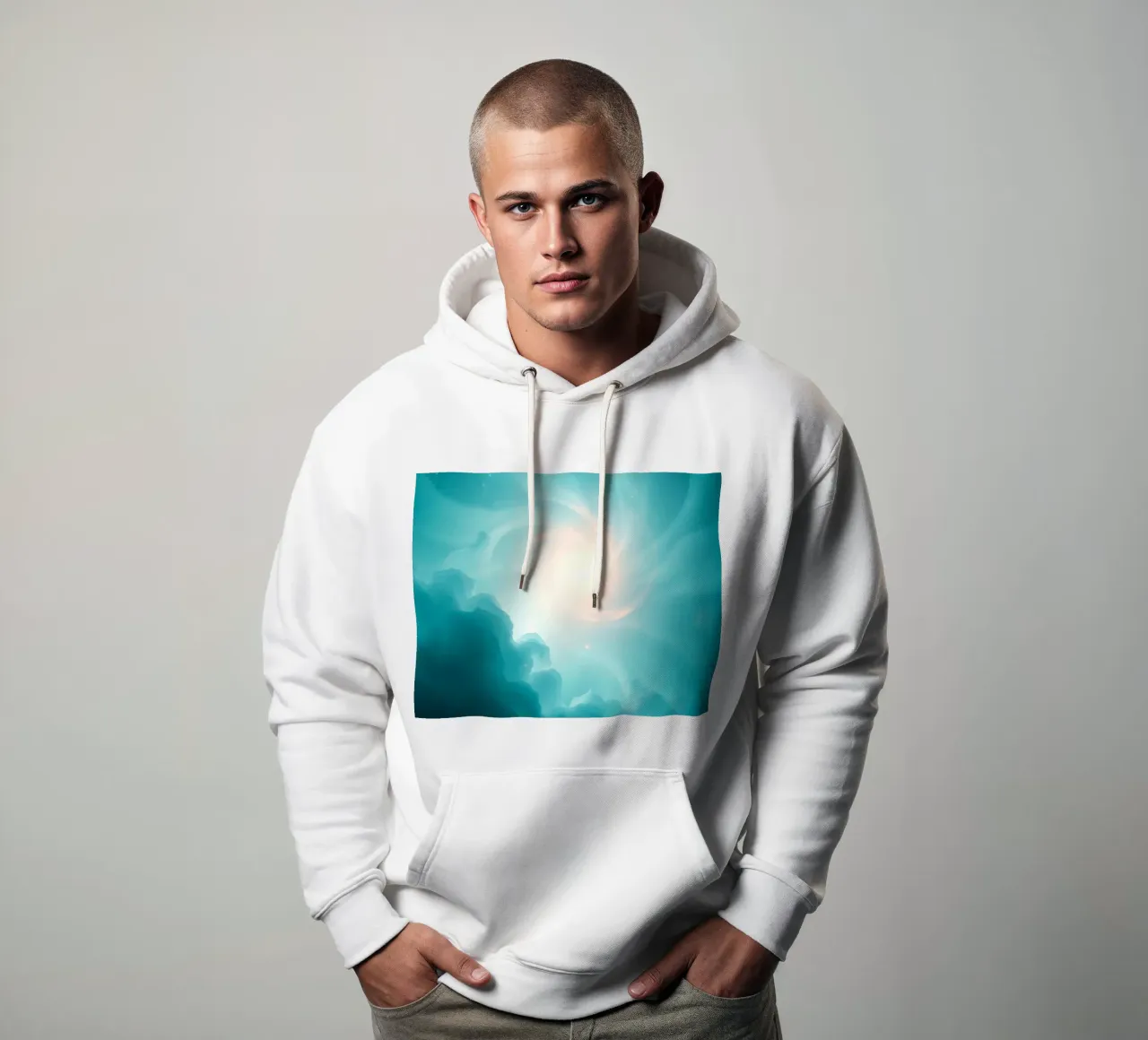 Il design astratto e vorticoso con colori tenui crea un'atmosfera mistica. felpa con cappuccio da DesignDoodle