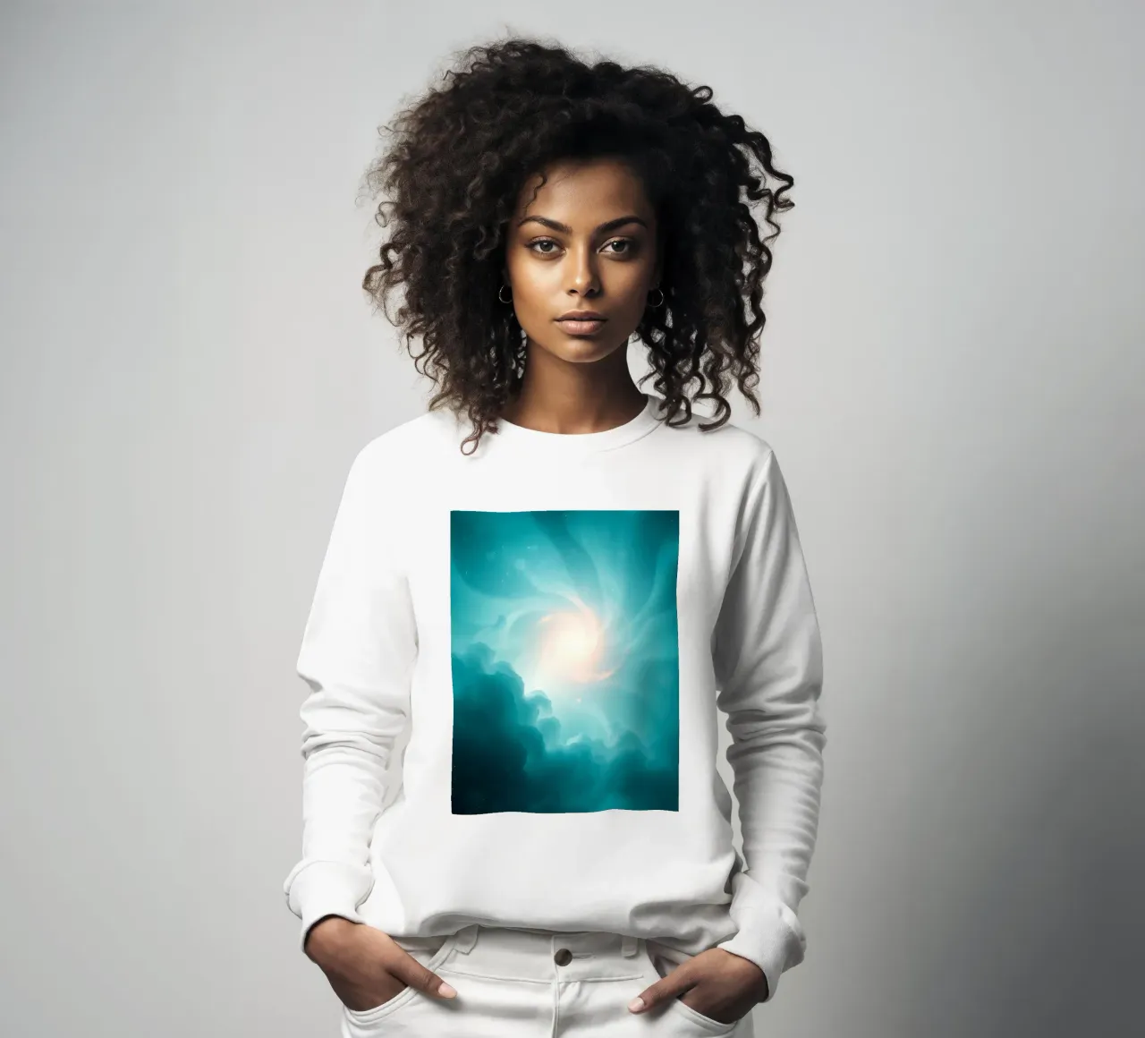 Il design astratto e vorticoso con colori tenui crea un'atmosfera mistica. felpa da DesignDoodle