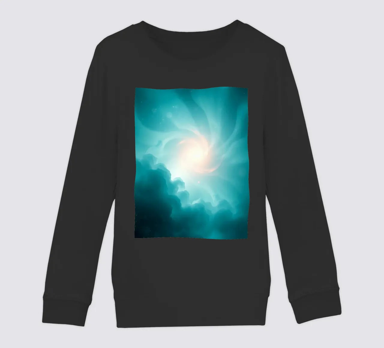 Il design astratto e vorticoso con colori tenui crea un'atmosfera mistica. felpa bambino da DesignDoodle