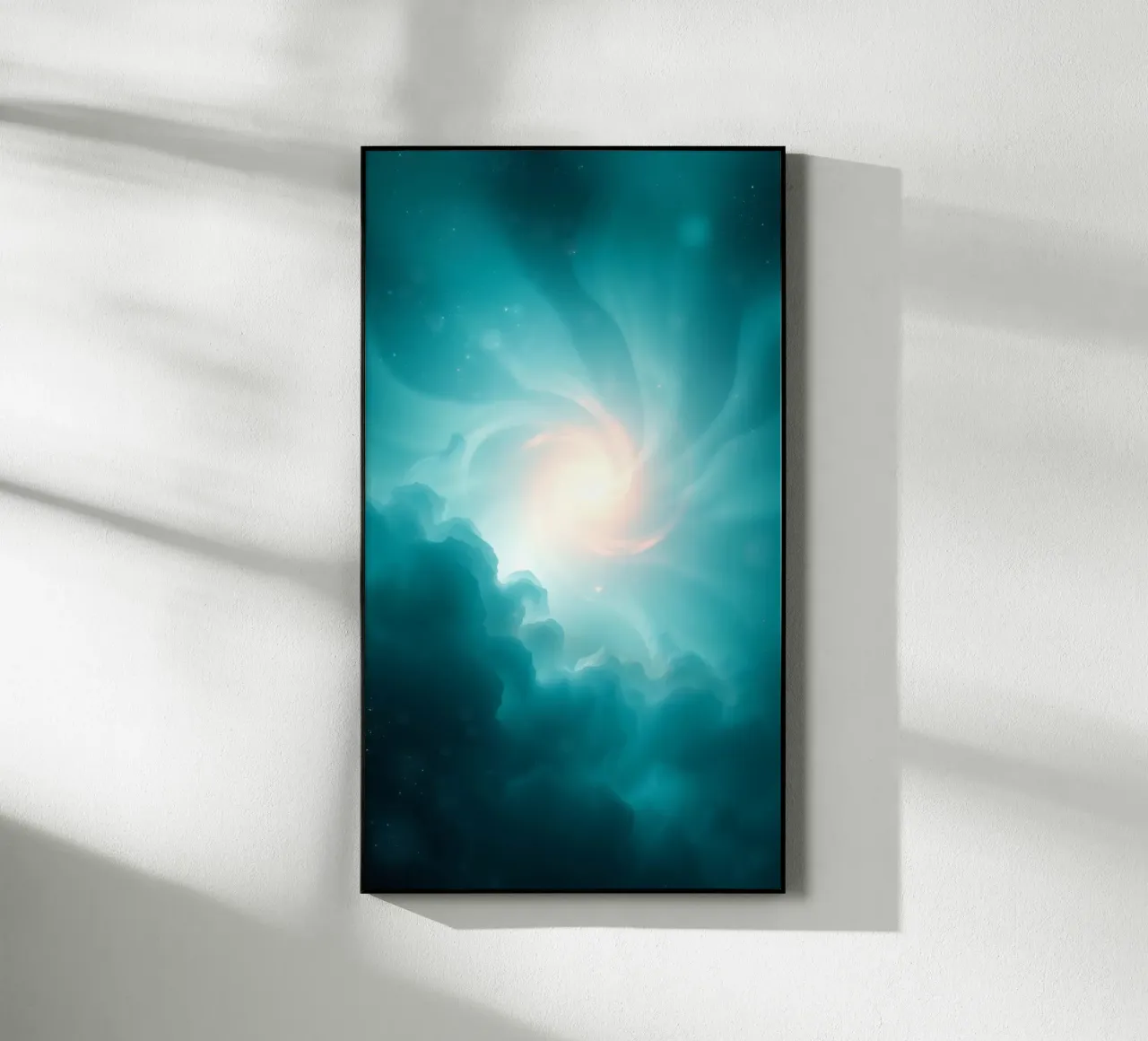 Il design astratto e vorticoso con colori tenui crea un'atmosfera mistica. plexiglass da DesignDoodle