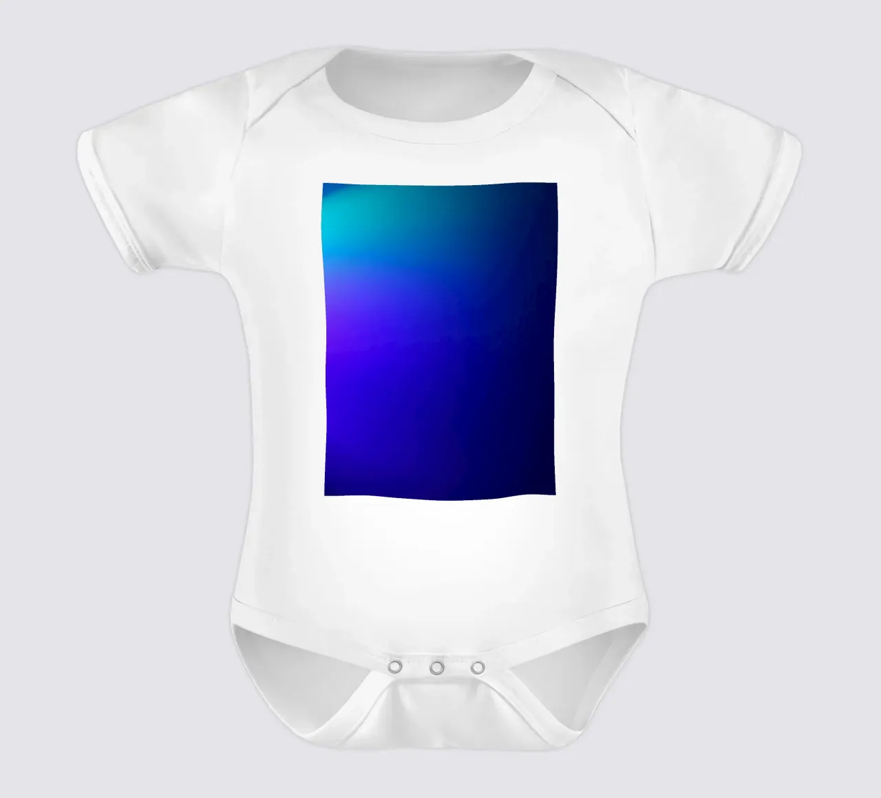 Heldere abstracte achtergrond met verlopen blauwtinten babyrompertje korte mouwen van DesignDoodle