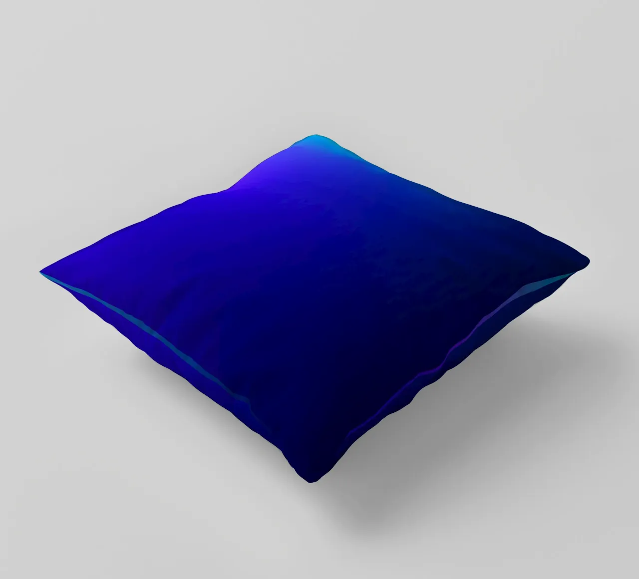 Bright abstract background with gradient shades of blue decorative cushion by DesignDoodle