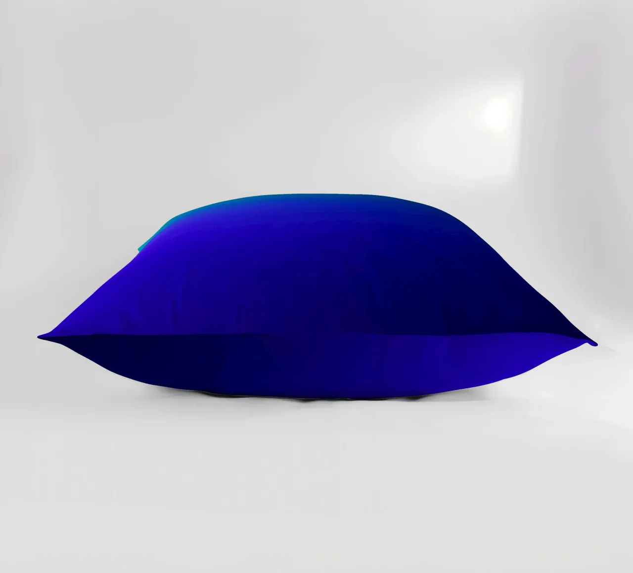Bright abstract background with gradient shades of blue decorative cushion by DesignDoodle