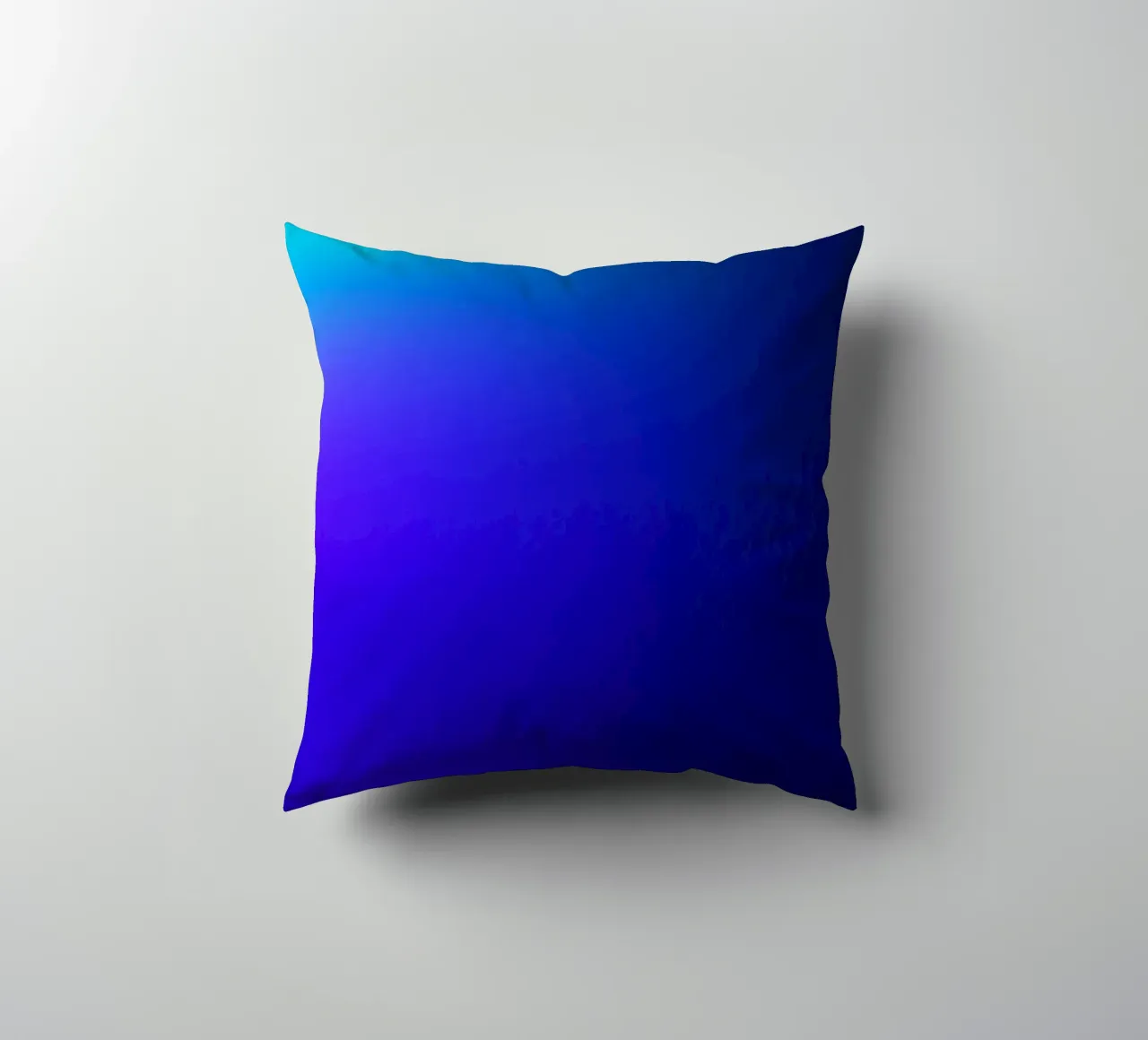 Bright abstract background with gradient shades of blue decorative cushion by DesignDoodle
