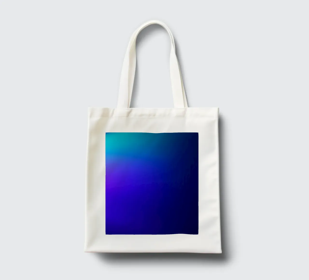 Bright abstract background with gradient shades of blue tote bag by DesignDoodle
