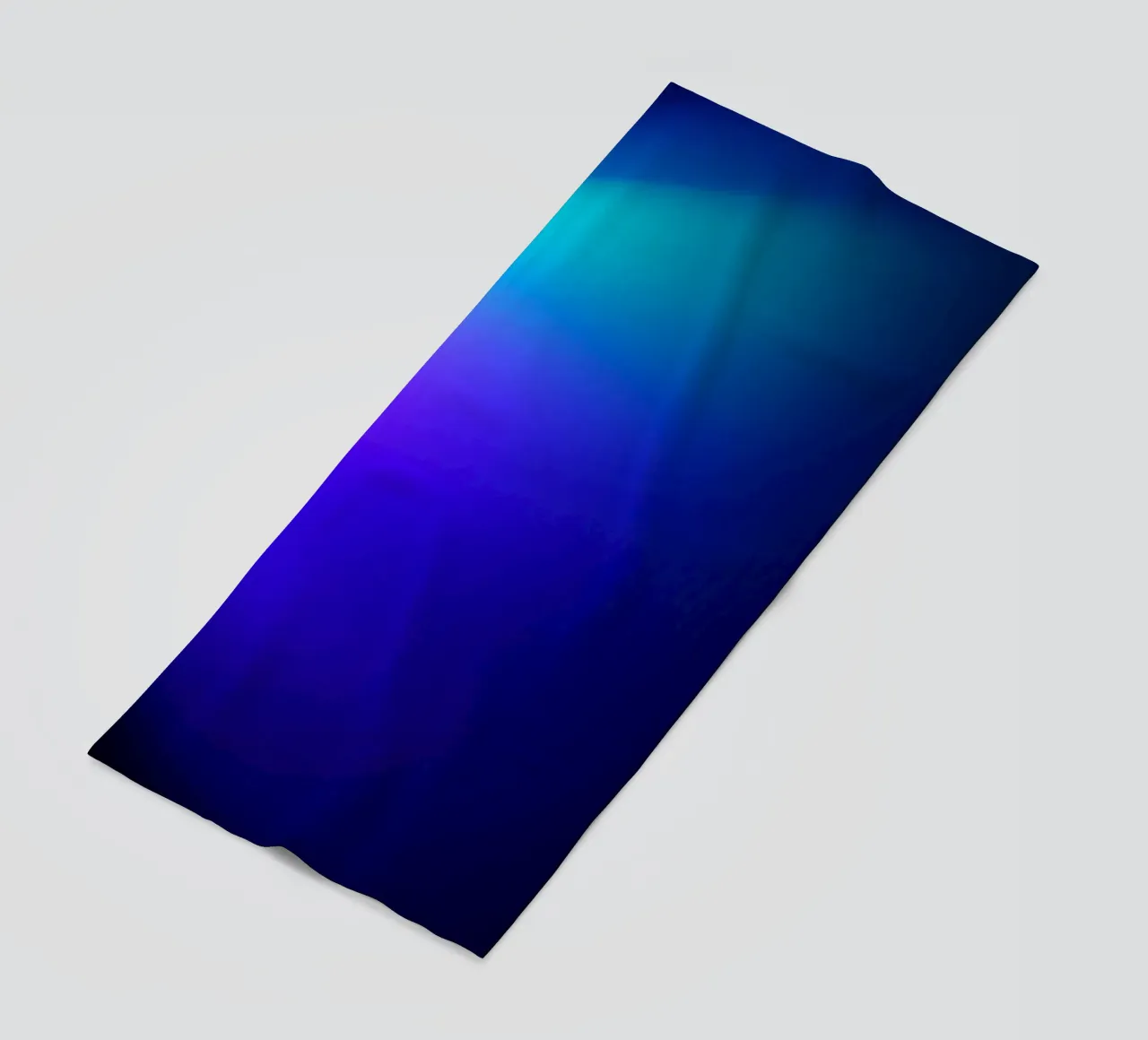 Bright abstract background with gradient shades of blue beach towel by DesignDoodle