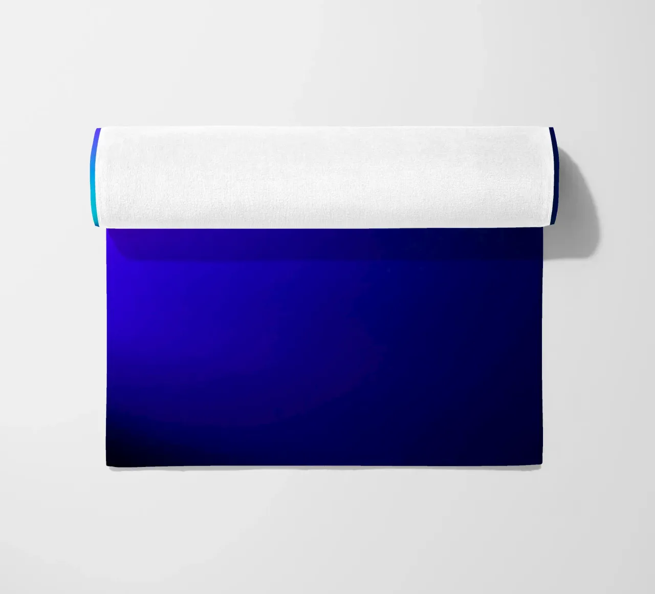 Bright abstract background with gradient shades of blue beach towel by DesignDoodle