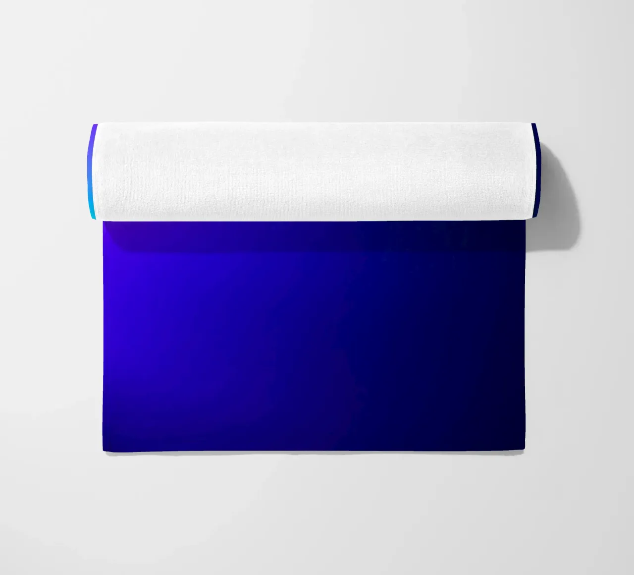 Bright abstract background with gradient shades of blue beach towel by DesignDoodle