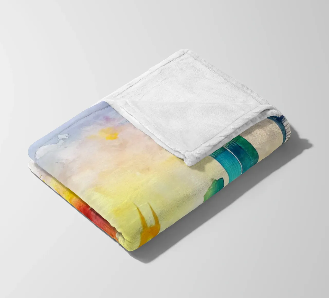 Lo skyline di Berlino in acquerello coperta in pile da 🎁 ARTVI-SHOP