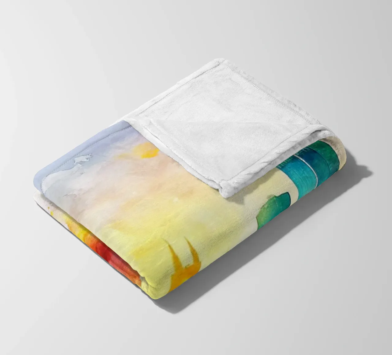 Lo skyline di Berlino in acquerello coperta in pile da 🎁 ARTVI-SHOP