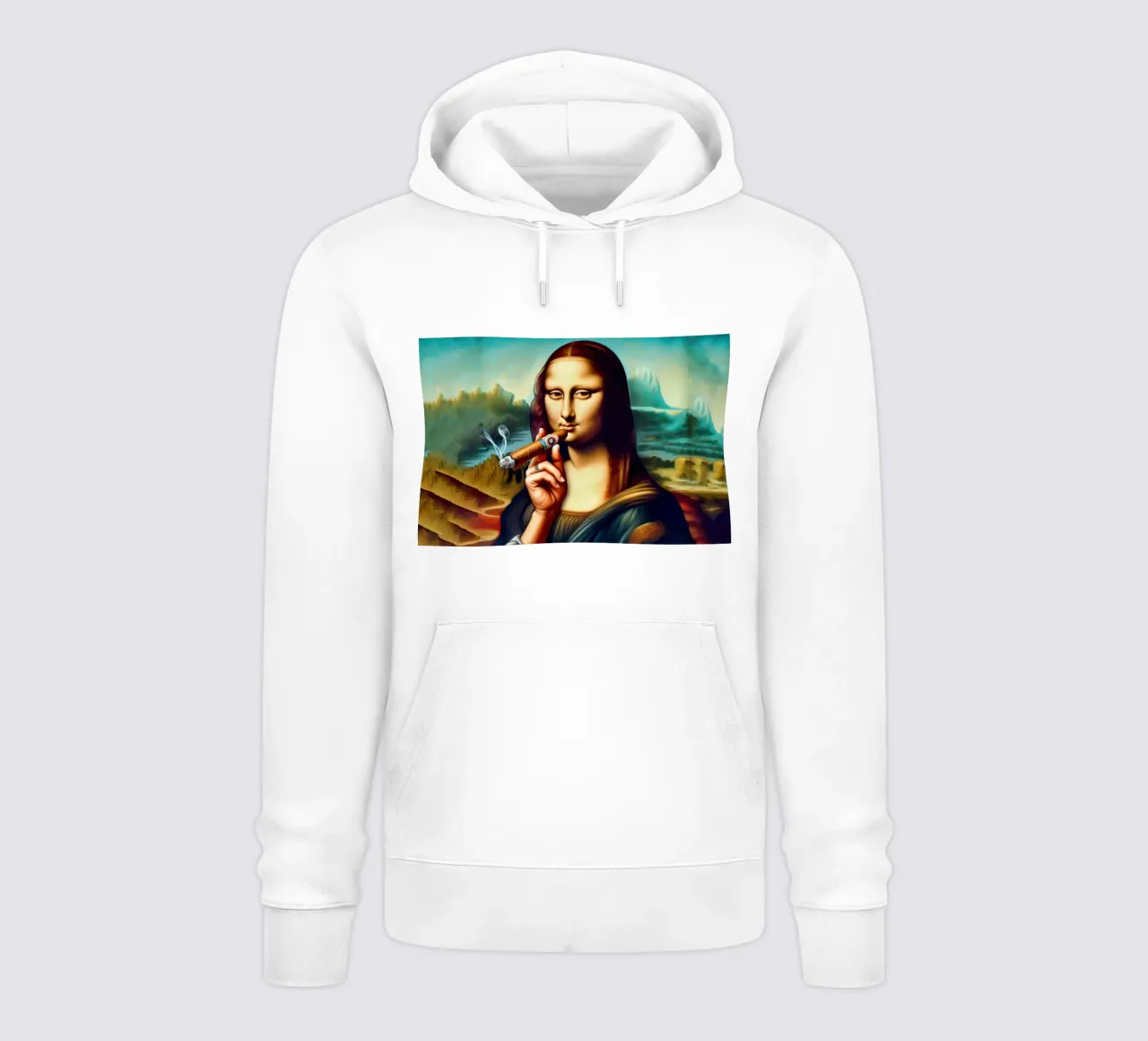 The Mona Lisa cigar felpa con cappuccio da 🎁 ARTVI-SHOP