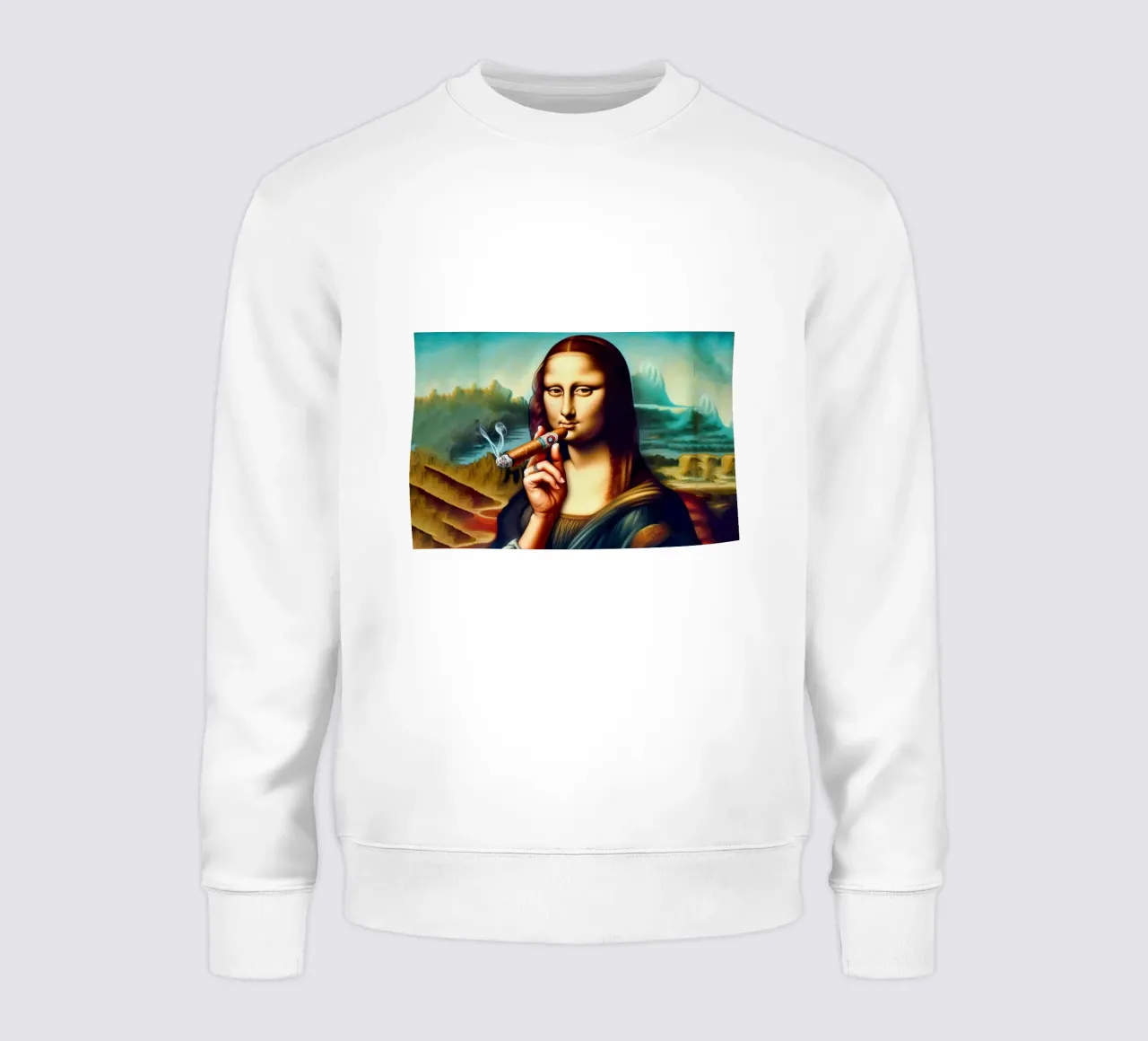 The Mona Lisa cigar felpa da 🎁 ARTVI-SHOP