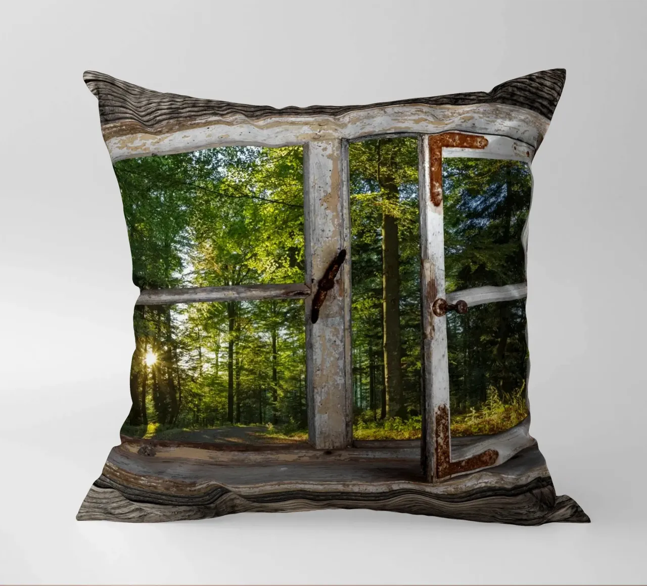 Fensterblick in den Wald cuscino da Juergen Wiesler