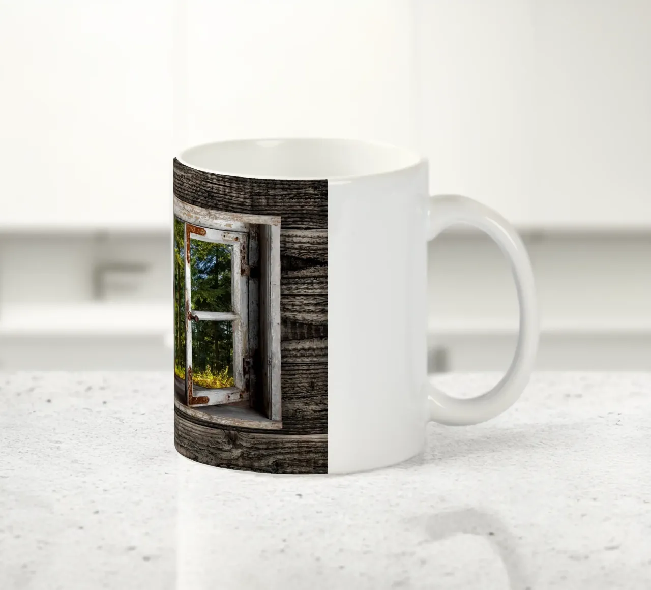 Fensterblick in den Wald tazza in ceramica da Juergen Wiesler