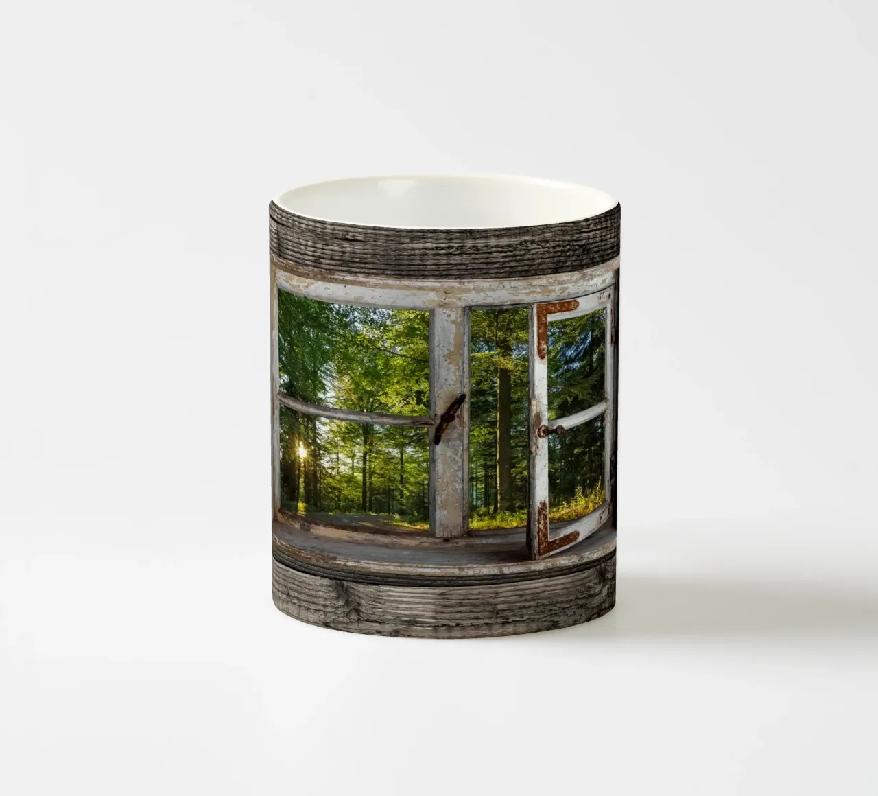 Fensterblick in den Wald tazza in ceramica da Juergen Wiesler